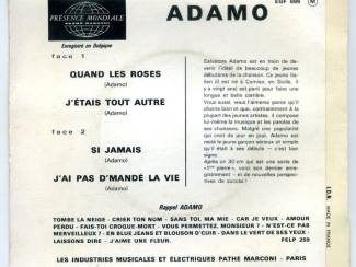 Grammofoon / Vinyl Adamo Quand Les Roses vinyl EP single 4 nrs 1964 zeer mooi