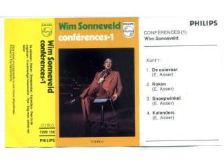 Cassettebandjes Wim Sonneveld Conf&egrave;rences-1 8 nrs cassette 1974 ZGAN