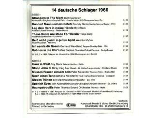 Cassettebandjes 14 Deutsche Schlager 1966 cassette ZGAN