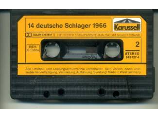 Cassettebandjes 14 Deutsche Schlager 1966 cassette ZGAN
