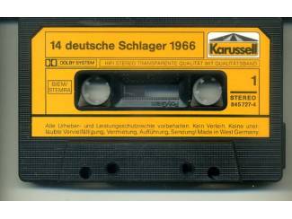 Cassettebandjes 14 Deutsche Schlager 1966 cassette ZGAN
