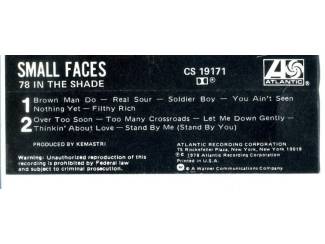 Cassettebandjes Small Faces &ndash; 78 In The Shade 10 nrs cassette 1978 ZGAN