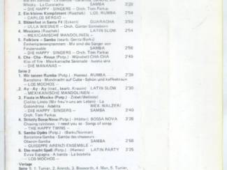 Cassettebandjes Super Samba Disco Party 10 nrs cassette 1980 ZGAN