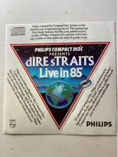 Sticker Dire Straits live in 85 (Philips)