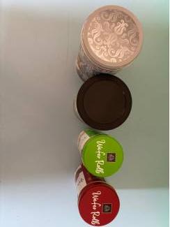 Blikken 24 blikken, oud en nieuw, bus en blik, diverse soorten, los t.k.