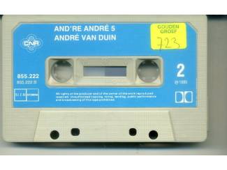 Cassettebandjes Andr&eacute; van Duin &ndash; And're Andr&eacute; 5 10 medleys cassette 1985 ZGAN
