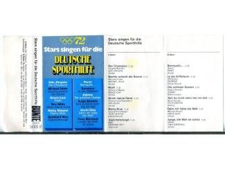 Cassettebandjes Stars singen f&uuml;r die Deutsche sporthilfe Olympischespelen 72