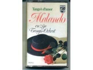 Cassettebandjes Malando And His Tango Orchestra &lrm;Tango's d'amor 12 nrs ZGAN