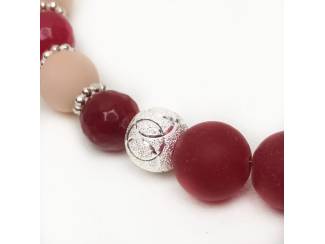 Armbanden Armband van natuursteen en sterling zilver