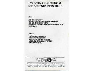Cassettebandjes Cristina Deutekom Ich Schenk' Mein Herz cassette ZGAN  Label: His