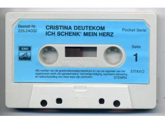 Cassettebandjes Cristina Deutekom Ich Schenk' Mein Herz cassette ZGAN  Label: His