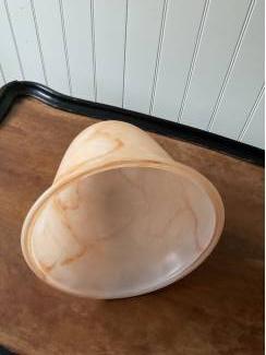 Lampen | Lampenkappen Art Deco lampenkap van gemarmerd glas