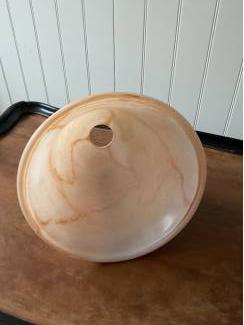 Lampen | Lampenkappen Art Deco lampenkap van gemarmerd glas