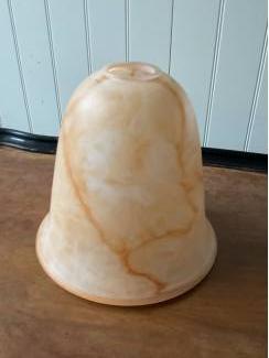 Lampen | Lampenkappen Art Deco lampenkap van gemarmerd glas