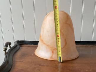 Lampen | Lampenkappen Art Deco lampenkap van gemarmerd glas