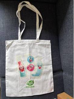 Lutti tas snoepprint Life is Luttiful lussentas