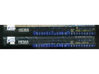 Cassettebandjes 2x HEMA XC 90 cassettes TYPE II NIEUW GESEALD