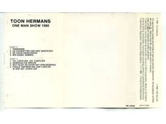 Cassettebandjes Toon Hermans &ndash; One Man Show 1980 Deel 1 & 2 15 nrs 2 cassettes
