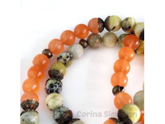 Armbanden Armbandenset van natuursteen