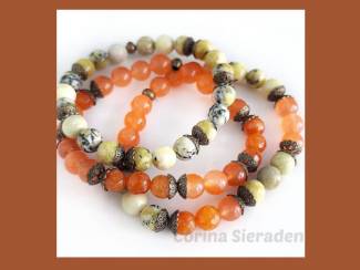 Armbandenset van natuursteen