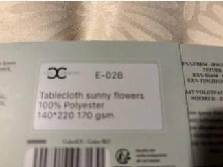 Keuken | Textiel Tafelkleed nieuw Sunny Flowers 140 x 220 cm tafellaken.