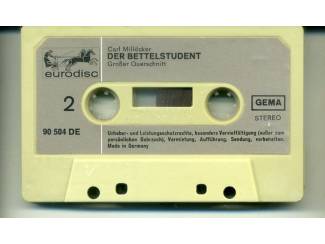 Cassettebandjes Carl Mill&ouml;cker - Der Bettelstudent Gro&szlig;er Querschnitt ZGAN