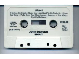 Cassettebandjes John Denver &ndash; Spirit 12 nrs cassette 1976 ZGAN