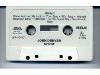 Cassettebandjes John Denver &ndash; Spirit 12 nrs cassette 1976 ZGAN