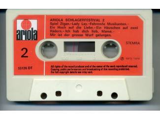Cassettebandjes Ariola Schlagerfestival 2 13 nrs cassette 1974 ZGAN