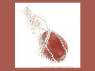 Kettinghangers Hanger met natuursteen en sterling zilver