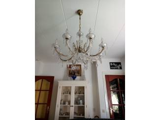 Lampen antieke 8 armige kroonluchter