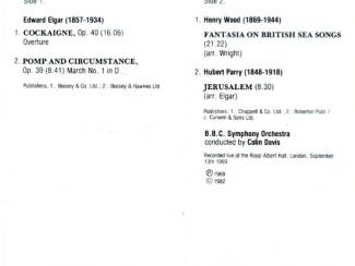 Cassettebandjes Colin Davis The Last Night Of The Proms 4 nrs cassette ZGAN