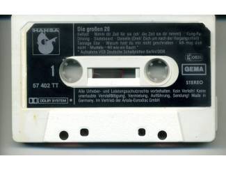 Cassettebandjes Die Grossen 20 Original cassette ZGAN