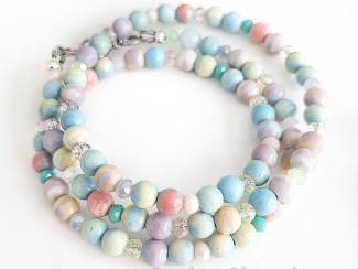 Wikkelarmband van natuursteen