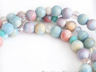 Armbanden Wikkelarmband van natuursteen