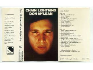Cassettebandjes Don McLean &ndash; Chain Lightning 11 nrs cassette 1978 ZGAN