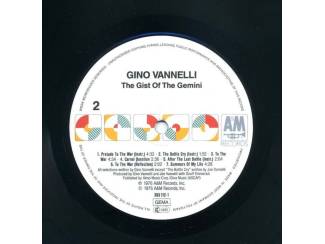 Grammofoon / Vinyl Gino Vannelli The Gist of The Gemini 12 nrs lp 1976 ZGAN