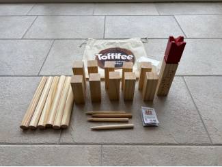 Toffifee Kubb Go spel nieuw houten speelgoed buiten werpspel