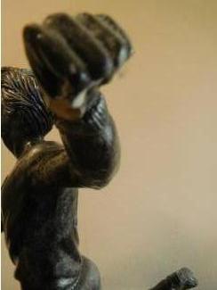 Balsporten mooi groot beeld van een voetballer