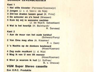 Cassettebandjes GOUDEN LEVENSLIEDJES 12 nrs cassette ZGAN