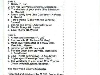 Cassettebandjes The Hollywood Cinema Orchestra &ndash; Golden Film Hits 16 nrs ZGAN