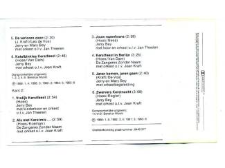 Kerst Kerstmis Met De Zangeres Zonder Naam En Jerry Bey 12 nrs ZGAN