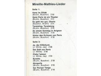 Cassettebandjes Lena Berg singt Lieder von Mireille Mathieu 12 nrs cassette