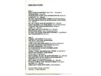 Cassettebandjes Grosses Blasorchester Und Chor &ndash; Oberbayern 28 nrs cassette