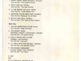 Cassettebandjes Mario Lanza Famous Film Hits 10 nrs cassette 1987 ZGAN