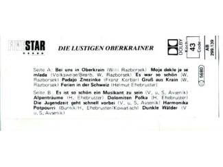 Cassettebandjes Die Lustigen Oberkrainer &ndash; Bei uns in Oberkrain 12 nrs ZGAN