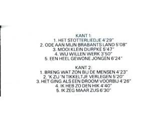Cassettebandjes Jantje Koopmans koning van het Nederlandstalige levenslied