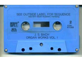Cassettebandjes J.S. Bach Organ Works Vol. 1 7 nrs cassette 1974 ZGAN