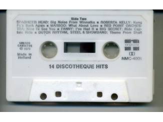 Cassettebandjes 14 Discotheque Hits 14 nrs cassette 1975 ZGAN