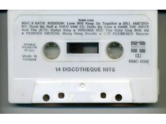 Cassettebandjes 14 Discotheque Hits 14 nrs cassette 1975 ZGAN